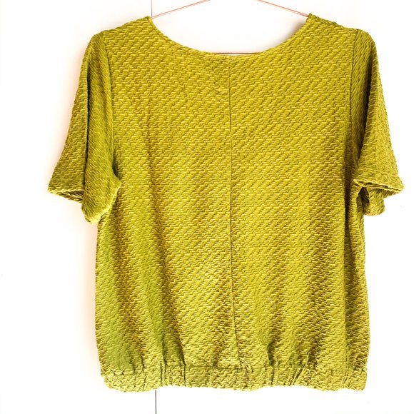 NWT anthropologie sidonie v-neck top green medium - Picture 5 of 9